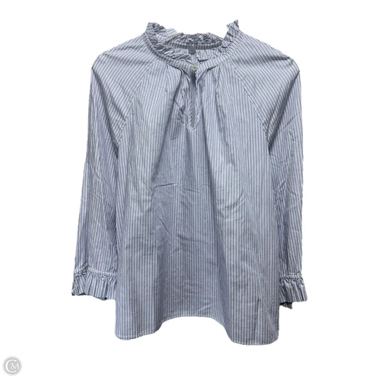 Top Long Sleeve By Margaret Oleary In Striped Pattern, Size: L