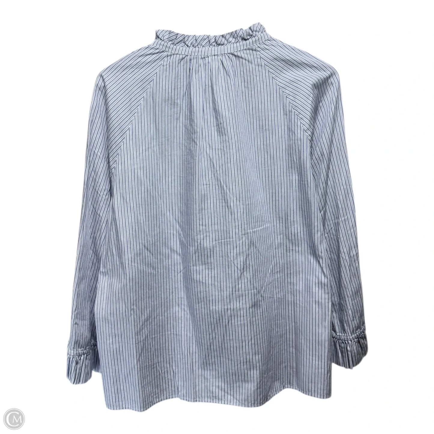 Top Long Sleeve By Margaret Oleary In Striped Pattern, Size: L