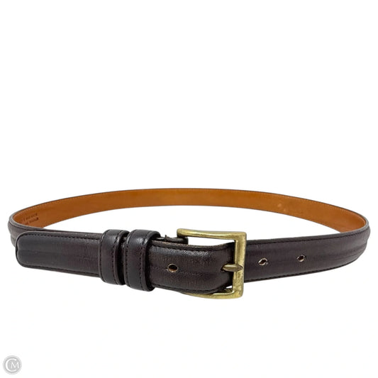 Classic Leather Belt Designer By Coach, Size: Medium