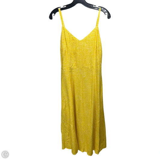 Print Cami Midi Dress By Gap In Yellow, Size: S