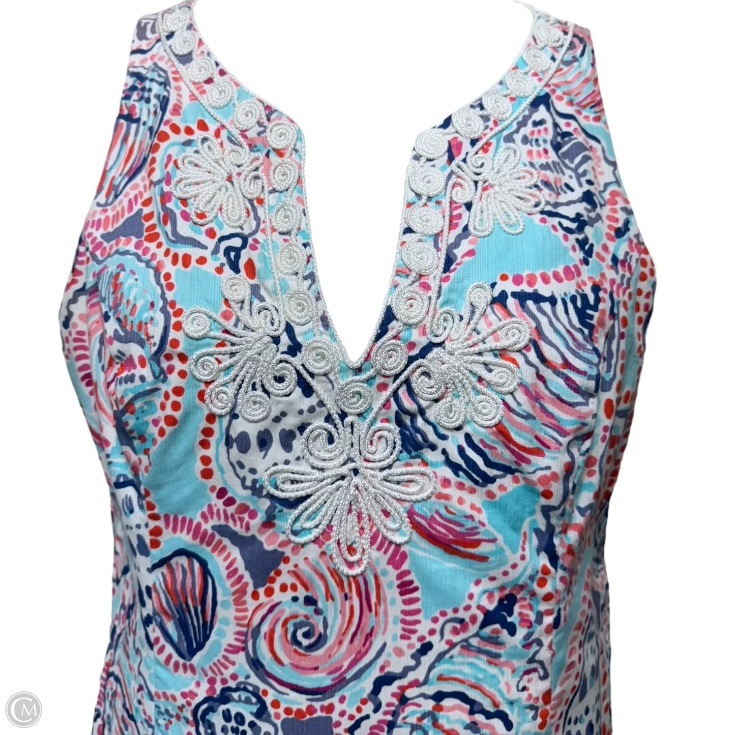 Gabby Shift Dress Designer By Lilly Pulitzer In Shell Me About It, Size: 12