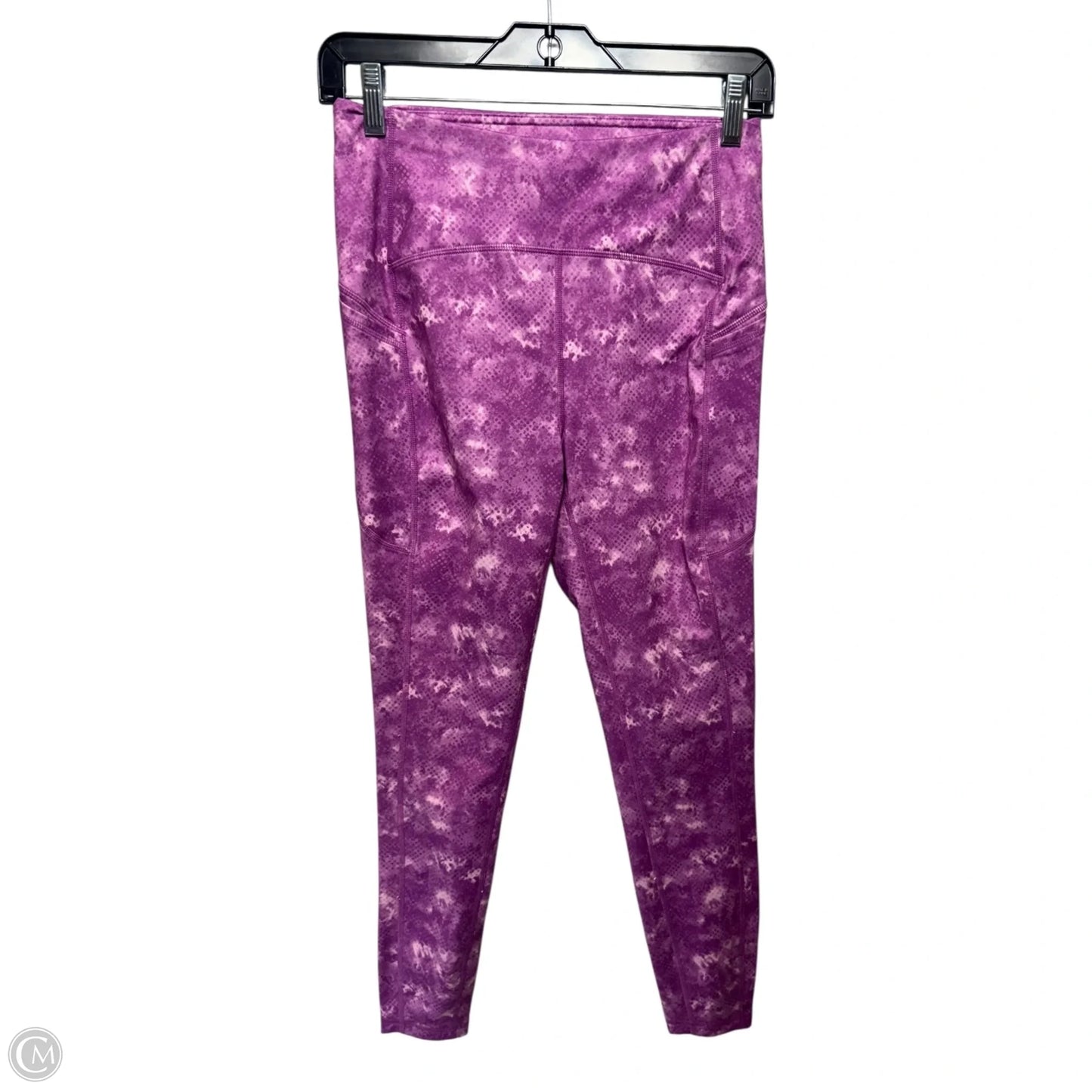 Athletic Leggings By Reebok In Purple, Size: S