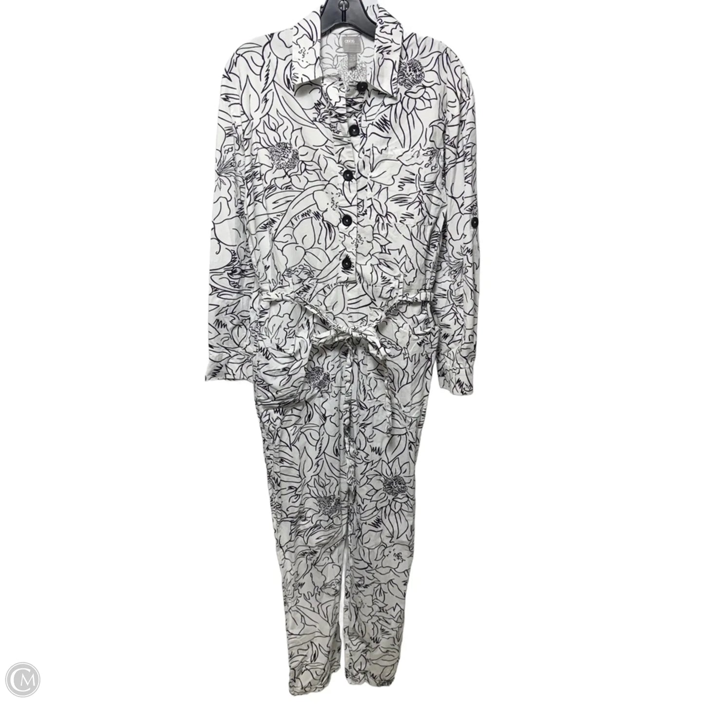 Jumpsuit By Asos In Black & White, Size: 2