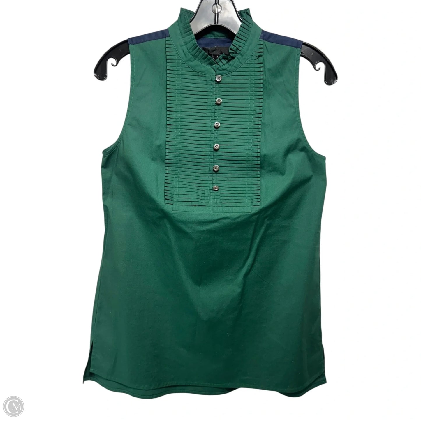 Top Sleeveless By J. Crew In Green, Size: 2
