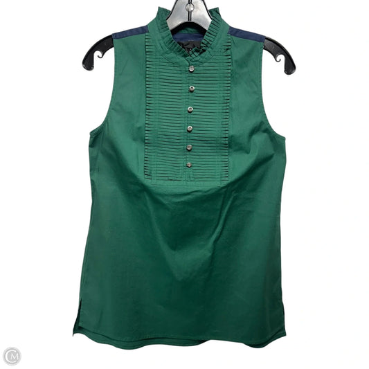 Top Sleeveless By J. Crew In Green, Size: 2