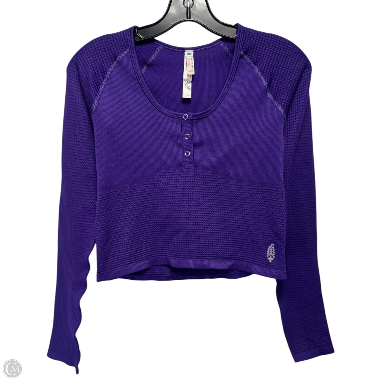 Bail Out Long Sleeve Top By Free People In Dark Amethyst, Size: M