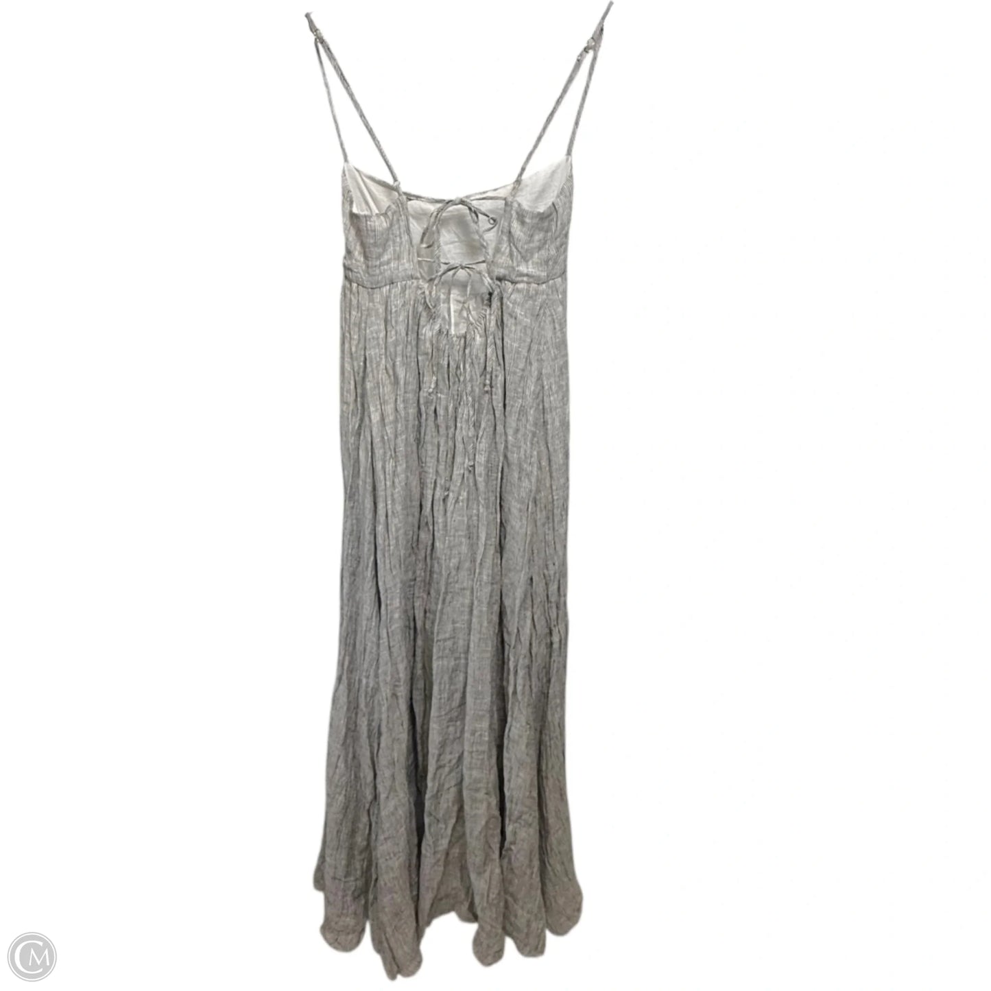 Delphine Linen Maxi Dress By Rumer The Label In Striped Pattern, Size: L