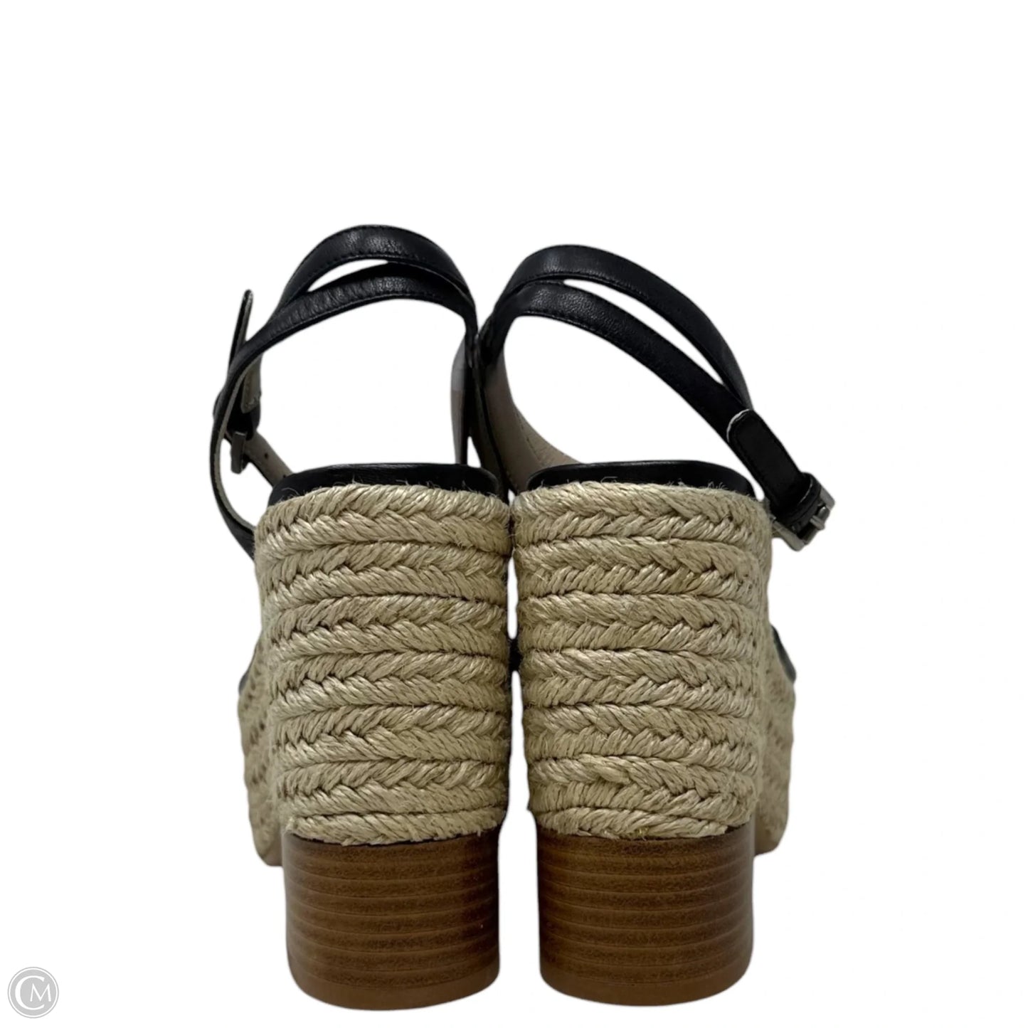 Runway Silvana Nappa Leather Platform Espadrille Sandals Designer By Michael Kors Collection In Black, Size: US 6/IT36