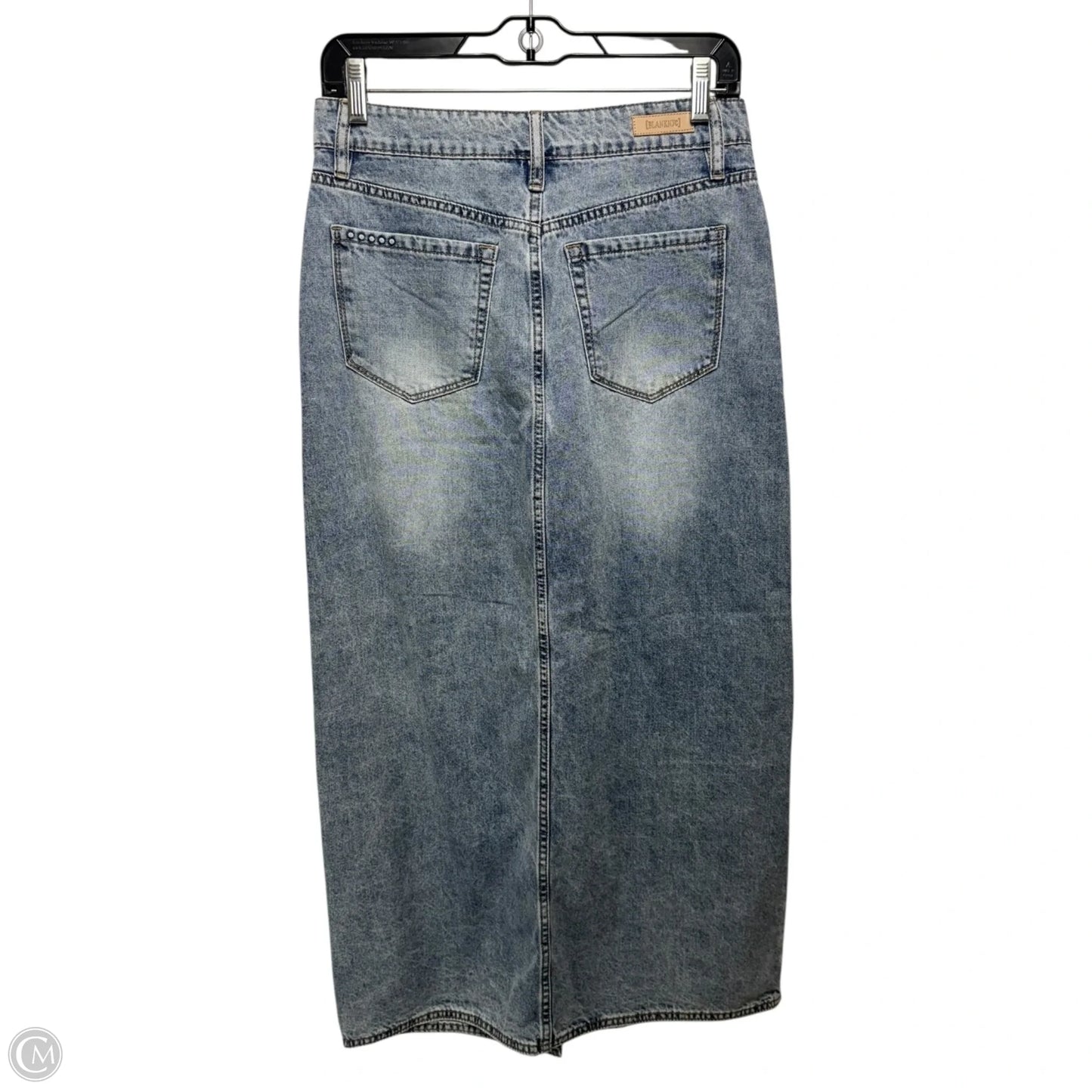 Front Slit Skirt Maxi By Blanknyc In Blue Denim, Size: 2