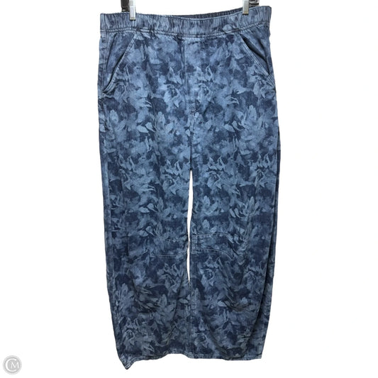 Jeans Wide Leg By Gap In Blue Denim, Size: L Tall