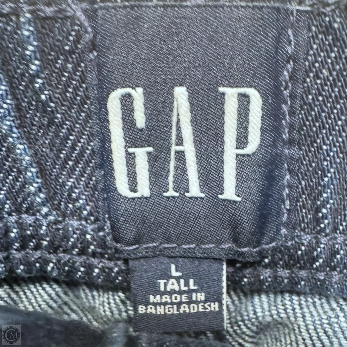 Jeans Wide Leg By Gap In Blue Denim, Size: L Tall