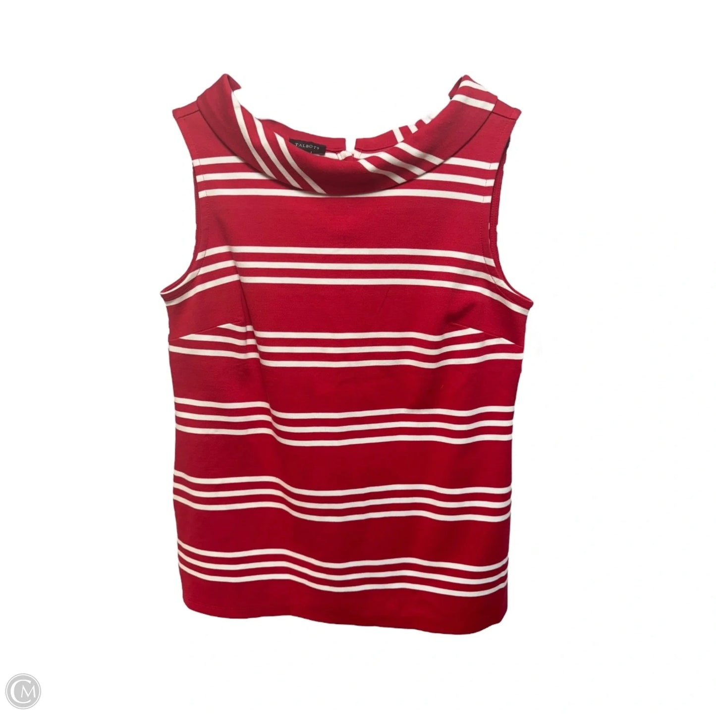 Top Sleeveless By Talbots In Striped Pattern, Size: S