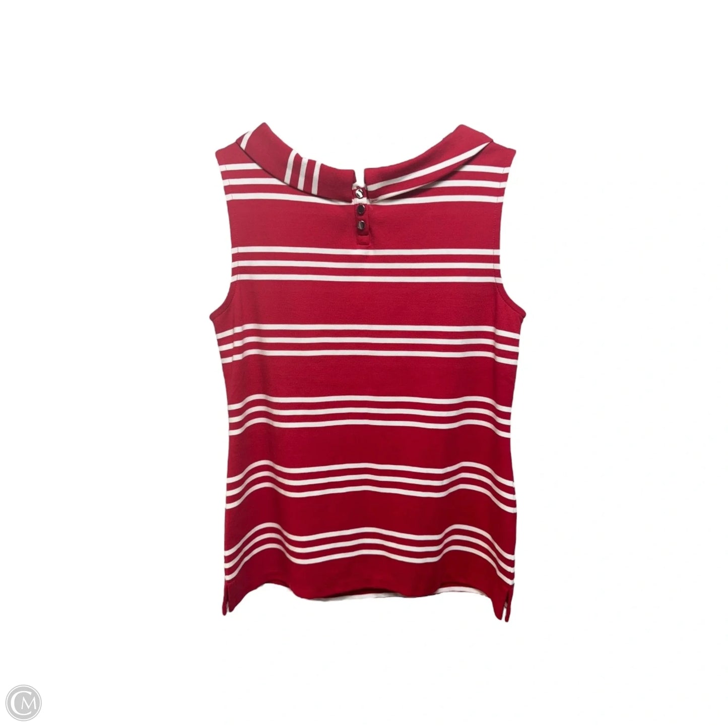 Top Sleeveless By Talbots In Striped Pattern, Size: S
