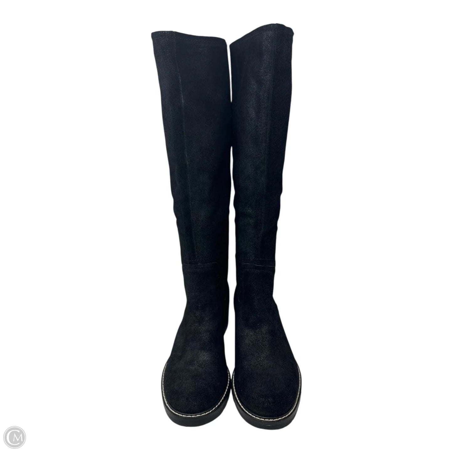 Boots Knee Heels By Donald Pliner In Black, Size: 8