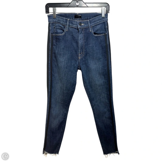 Stunner Ankle Fray Jeans Skinny By Mother In Blue Denim, Size: 4