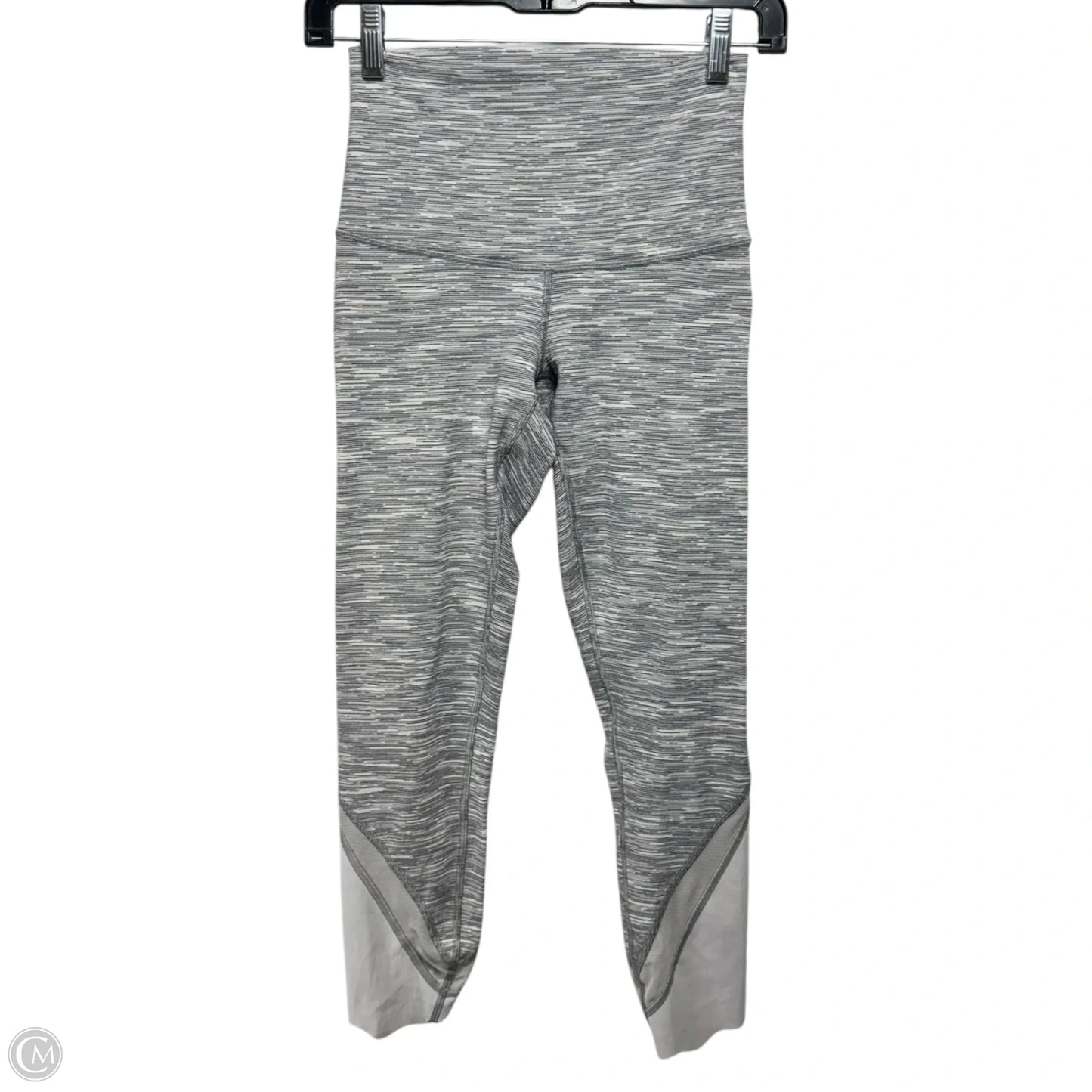 Wunder Under Crop II (Special Edition) Scallop By Lululemon In Wee Are From Space Silver Spoon / Silver Spoon, Size: S