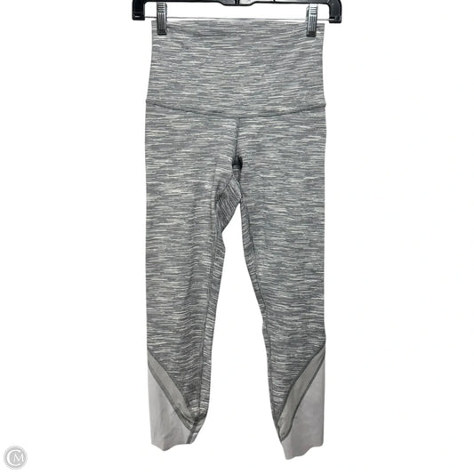 Wunder Under Crop II (Special Edition) Scallop By Lululemon In Wee Are From Space Silver Spoon / Silver Spoon, Size: S