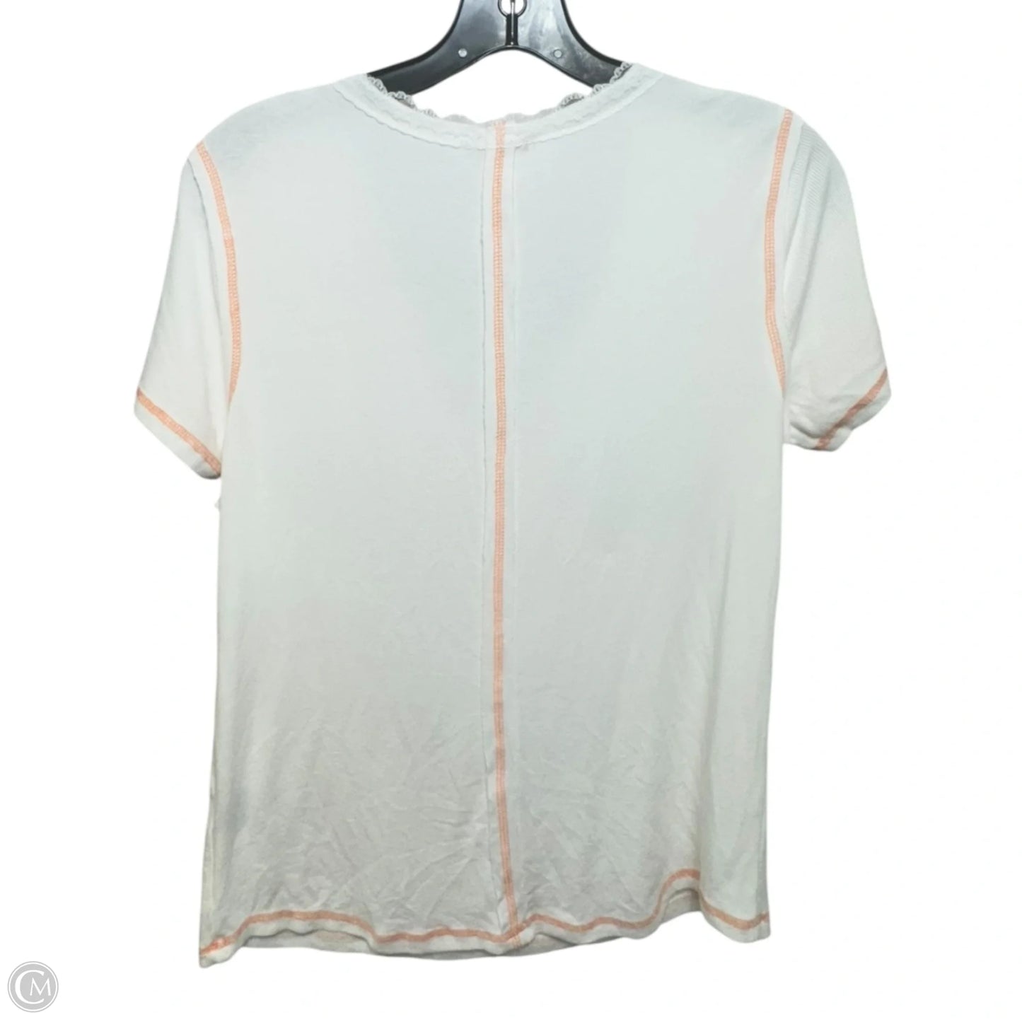 Top Short Sleeve By Pol In White, Size: S