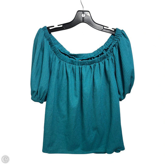 Elodie Off Shoulder Top By Anthropologie In Teal, Size: S