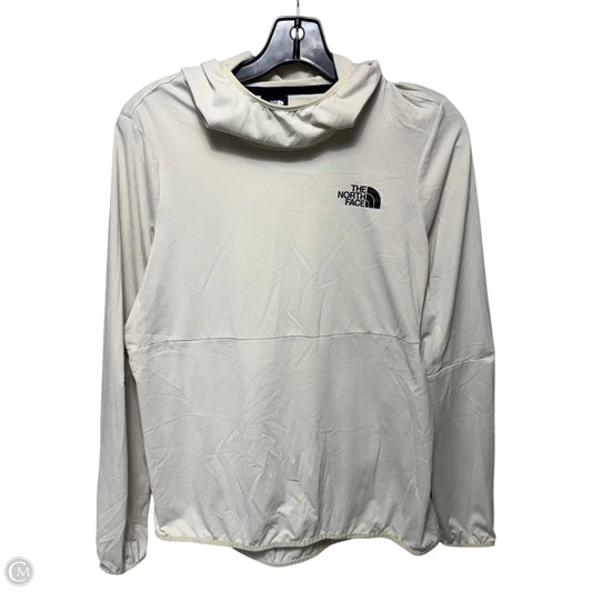 Athletic Top Long Sleeve Hoodie By The North Face In Cream, Size: M