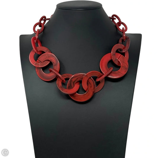 Acrylic Chunky Interlocking Geometric Statement Necklace  By Clothes Mentor