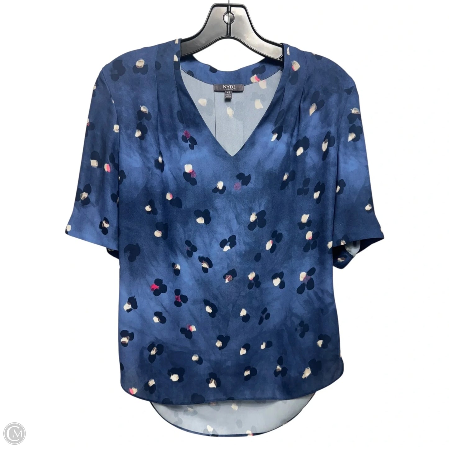 Top Short Sleeve By Not Your Daughters Jeans In Blue, Size: Xs