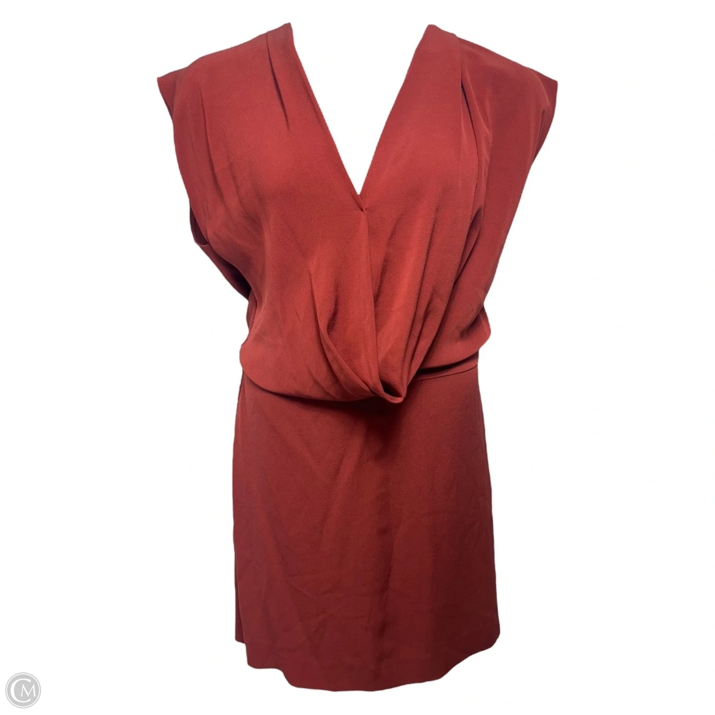 Reara Silk Dress Designer By Diane Von Furstenberg In Chili, Size: 10