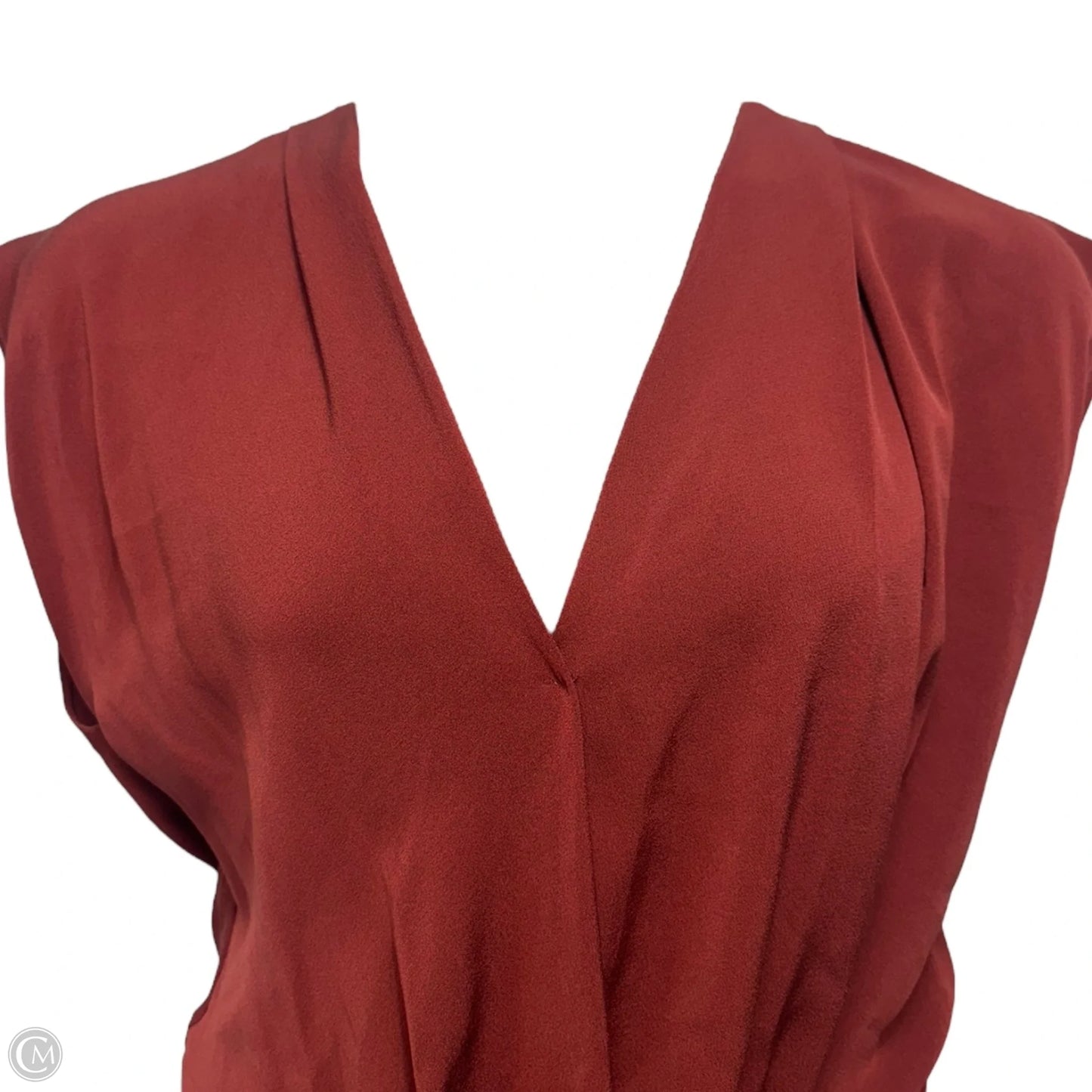Reara Silk Dress Designer By Diane Von Furstenberg In Chili, Size: 10