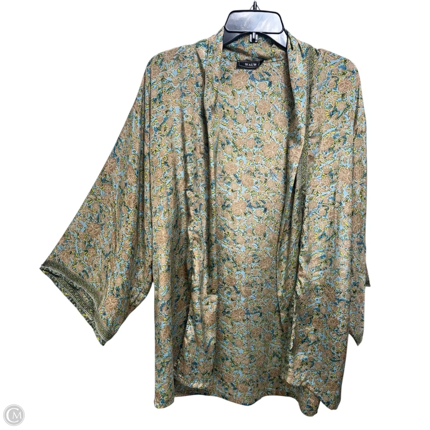 Silk Blend Kimono By Wauw In Multi-colored