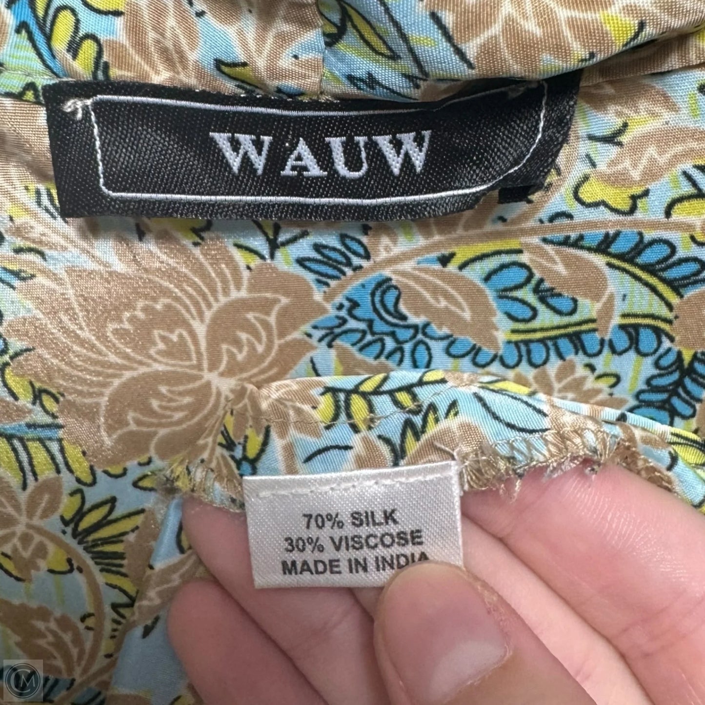 Silk Blend Kimono By Wauw In Multi-colored