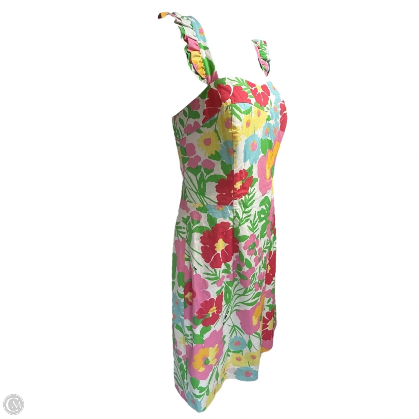 Sarafina Dress Designer By Lilly Pulitzer In Resort White Big Garden By The Sea, Size: 6