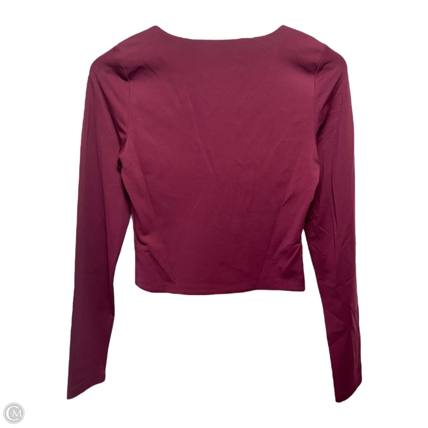 Top Long Sleeve By Babaton In Maroon, Size: M