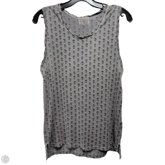 Top Sleeveless By T.la In Grey, Size: S