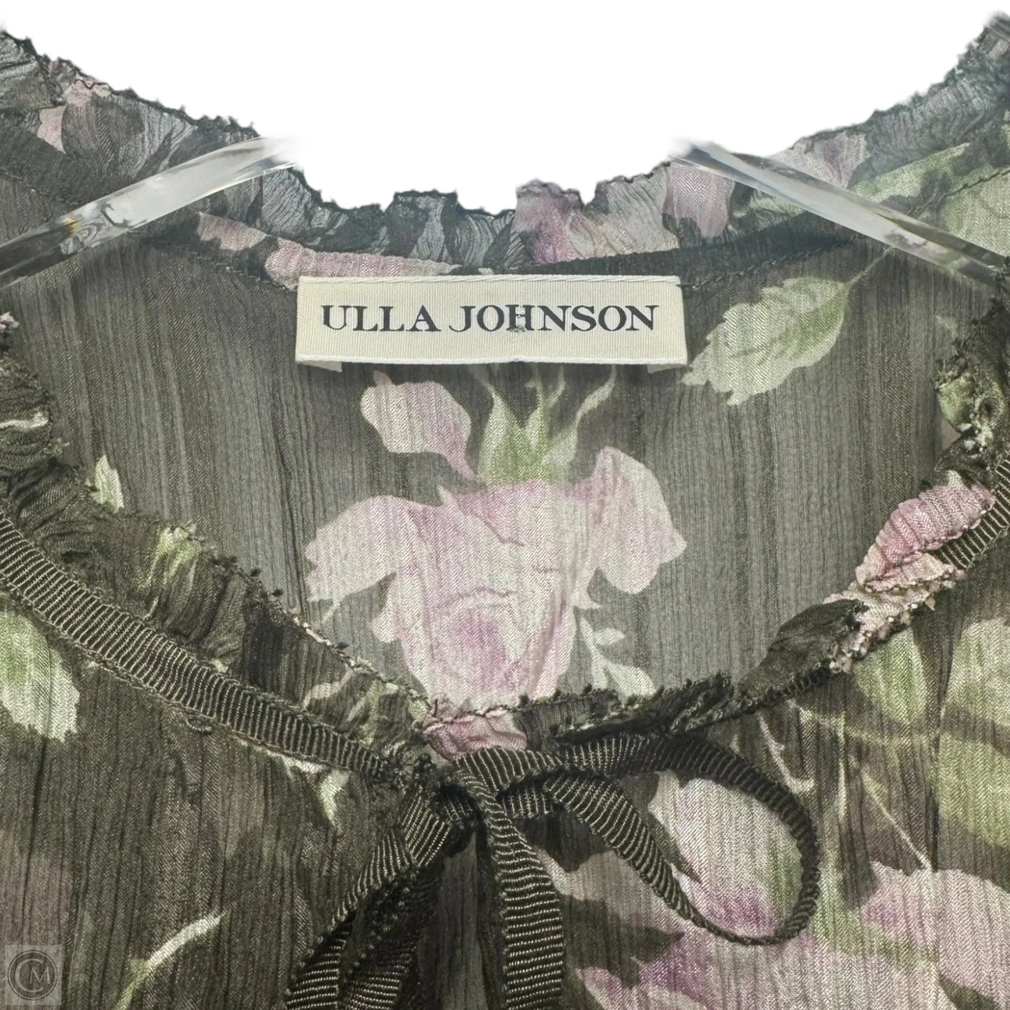 Silk Top Long Sleeve By Ulla Johnson In Floral Print, Size: 10