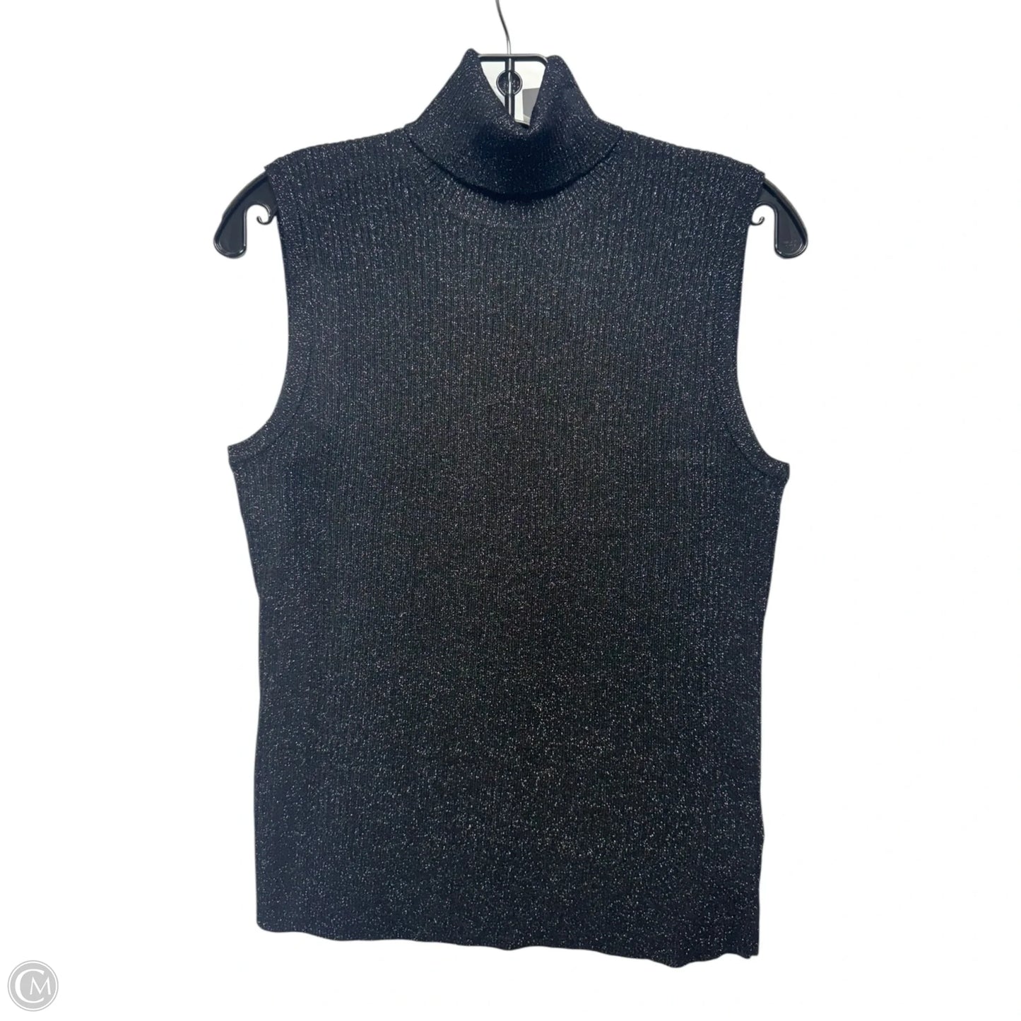 Top Sleeveless By Brooks Brothers In Black & Gold, Size: M