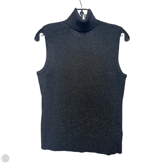 Top Sleeveless By Brooks Brothers In Black & Gold, Size: M