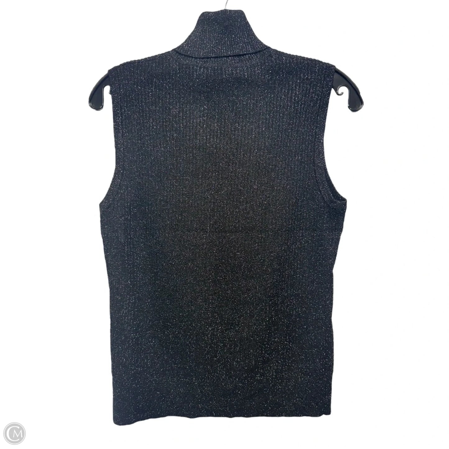 Top Sleeveless By Brooks Brothers In Black & Gold, Size: M