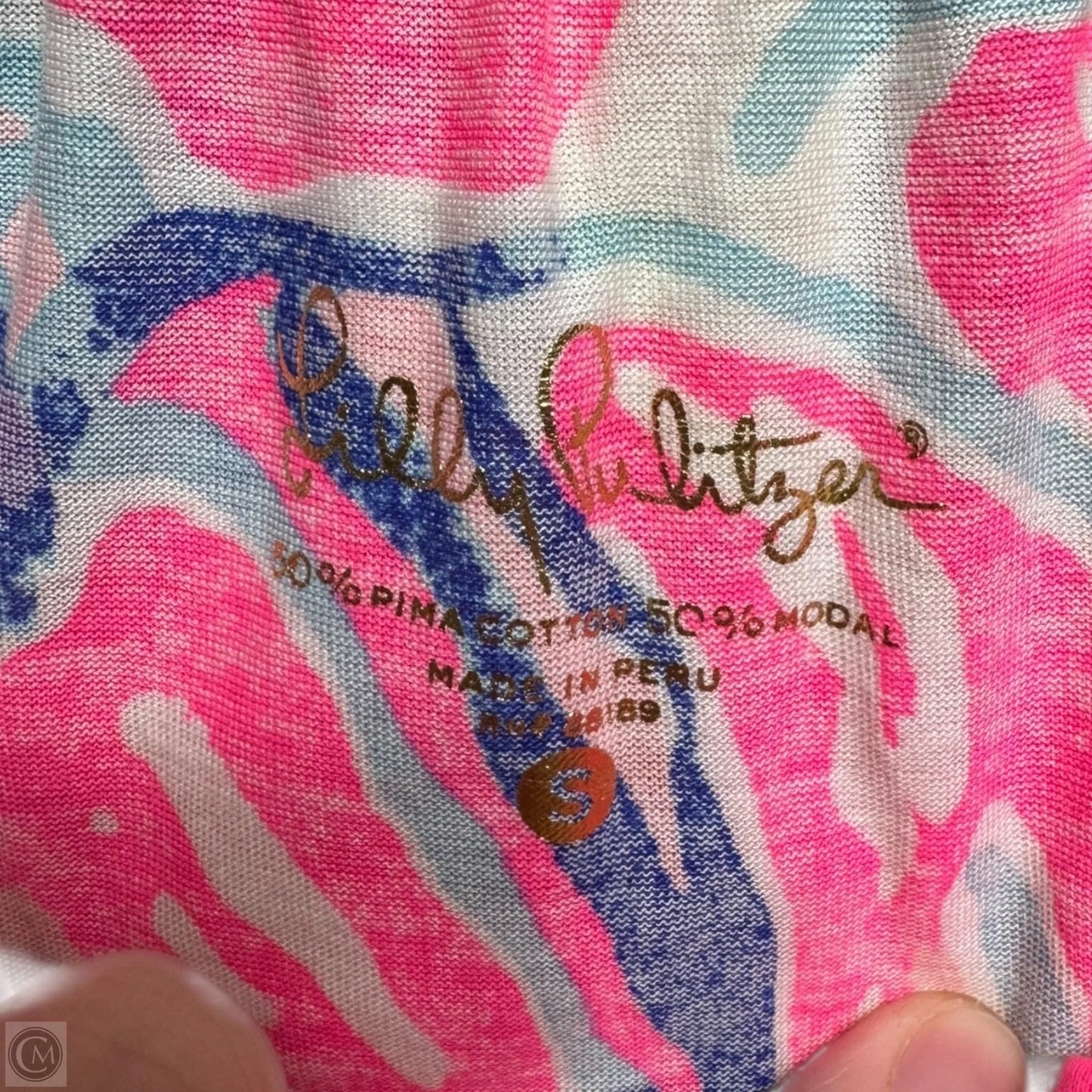 Rilo Tube Top Designer By Lilly Pulitzer In Kir Royal Swept By The Tides, Size: S