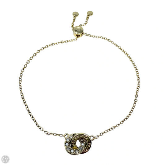 Interlocking Open Circle Pearl Slider Bracelet Designer By Coach