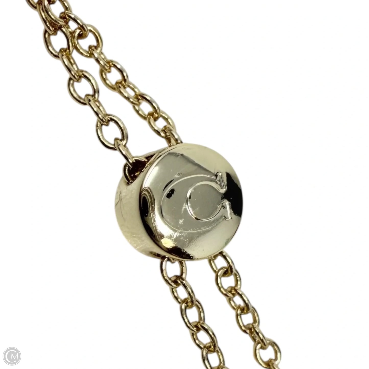 Interlocking Open Circle Pearl Slider Bracelet Designer By Coach