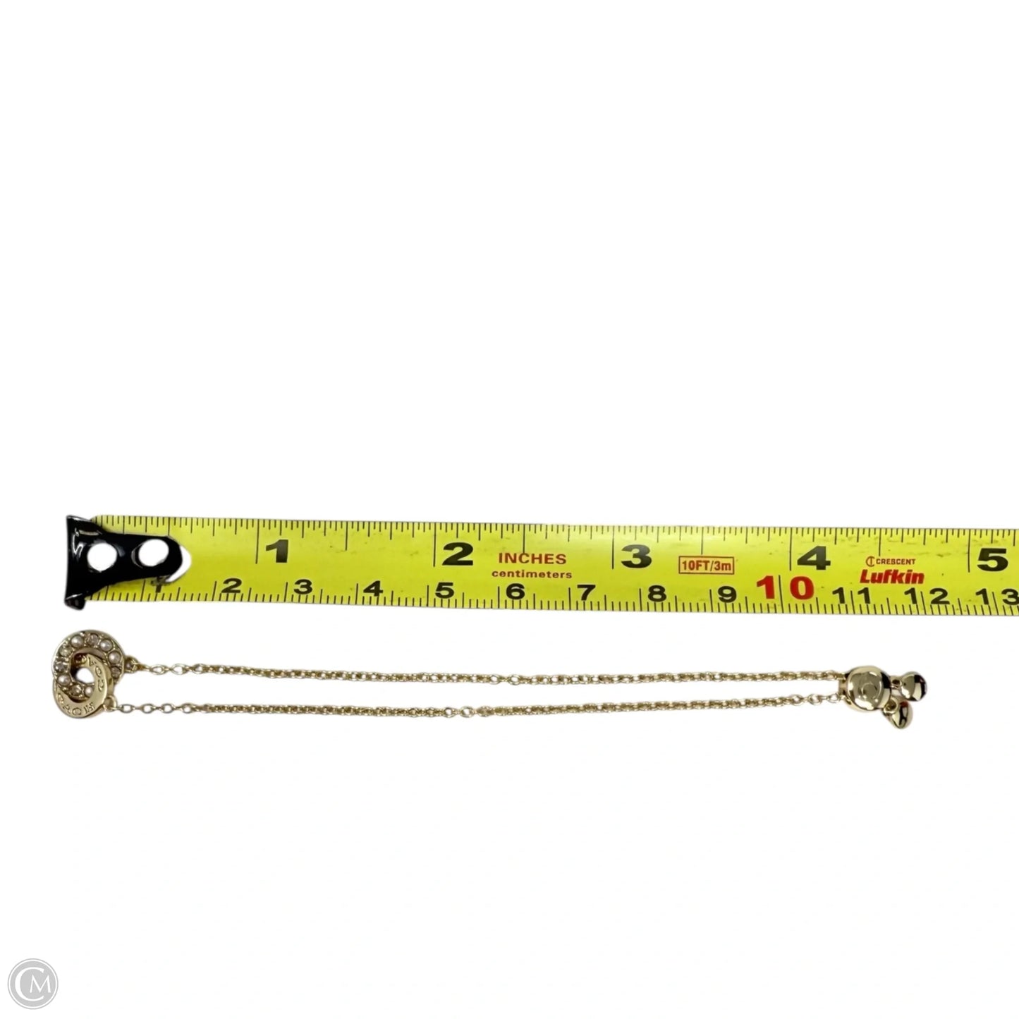 Interlocking Open Circle Pearl Slider Bracelet Designer By Coach