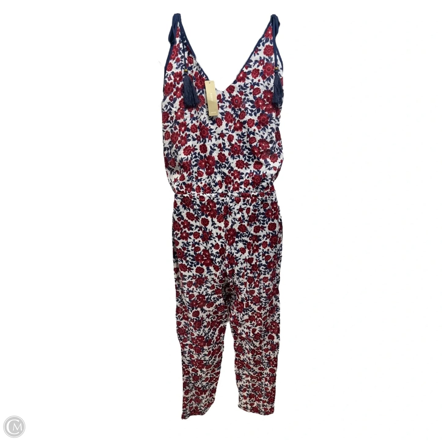 Cotton Lawn Tassel Jumpsuit By J. Crew In Multi-colored, Size: XXS