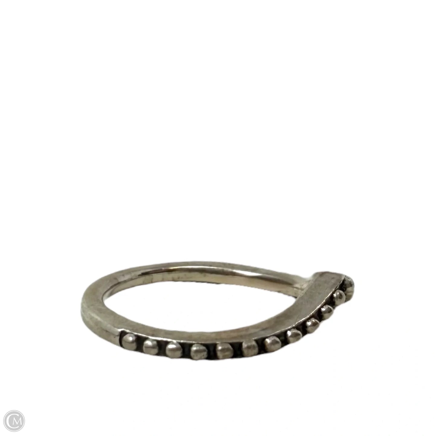 Retired Beaded Sterling Silver Wishbone Ring By Clothes Mentor, Size: 4