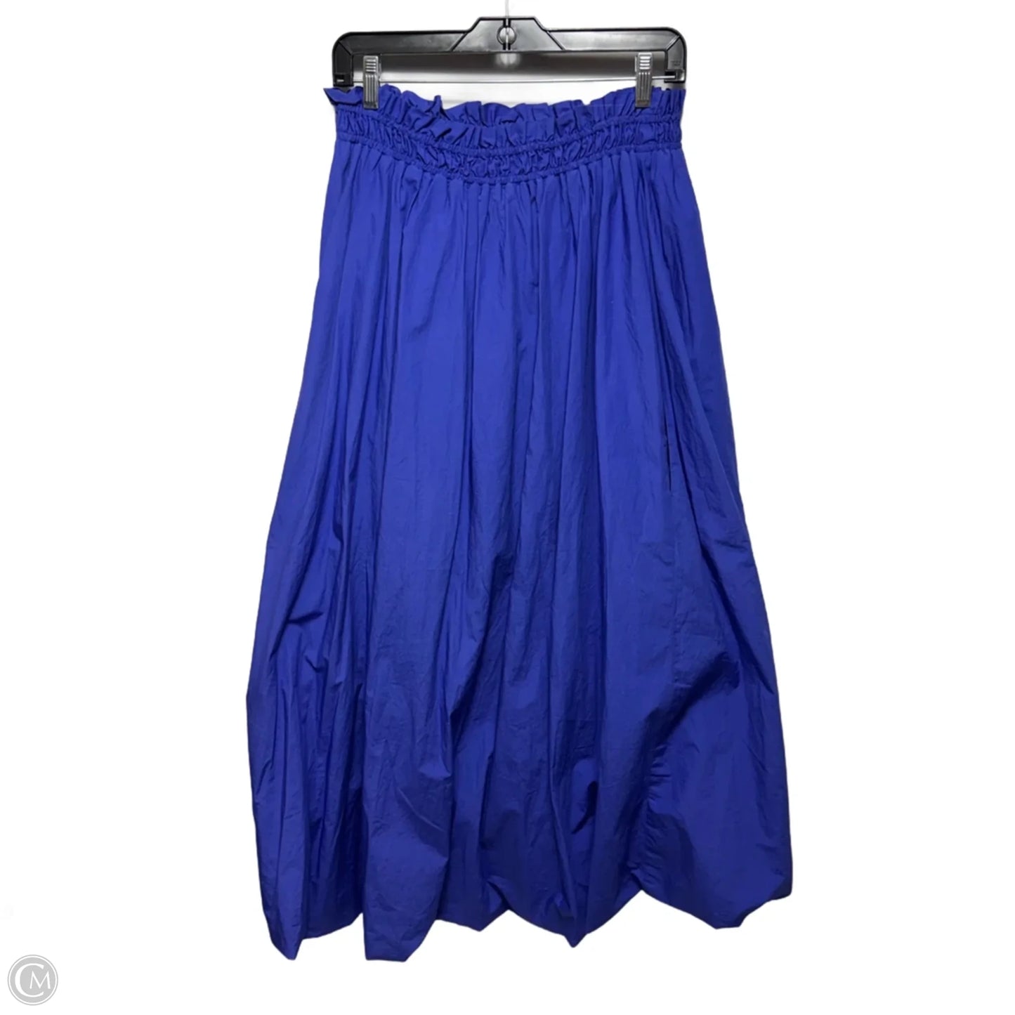 Bubble Hem Maxi Skirt By Maeve In Blue, Size: S