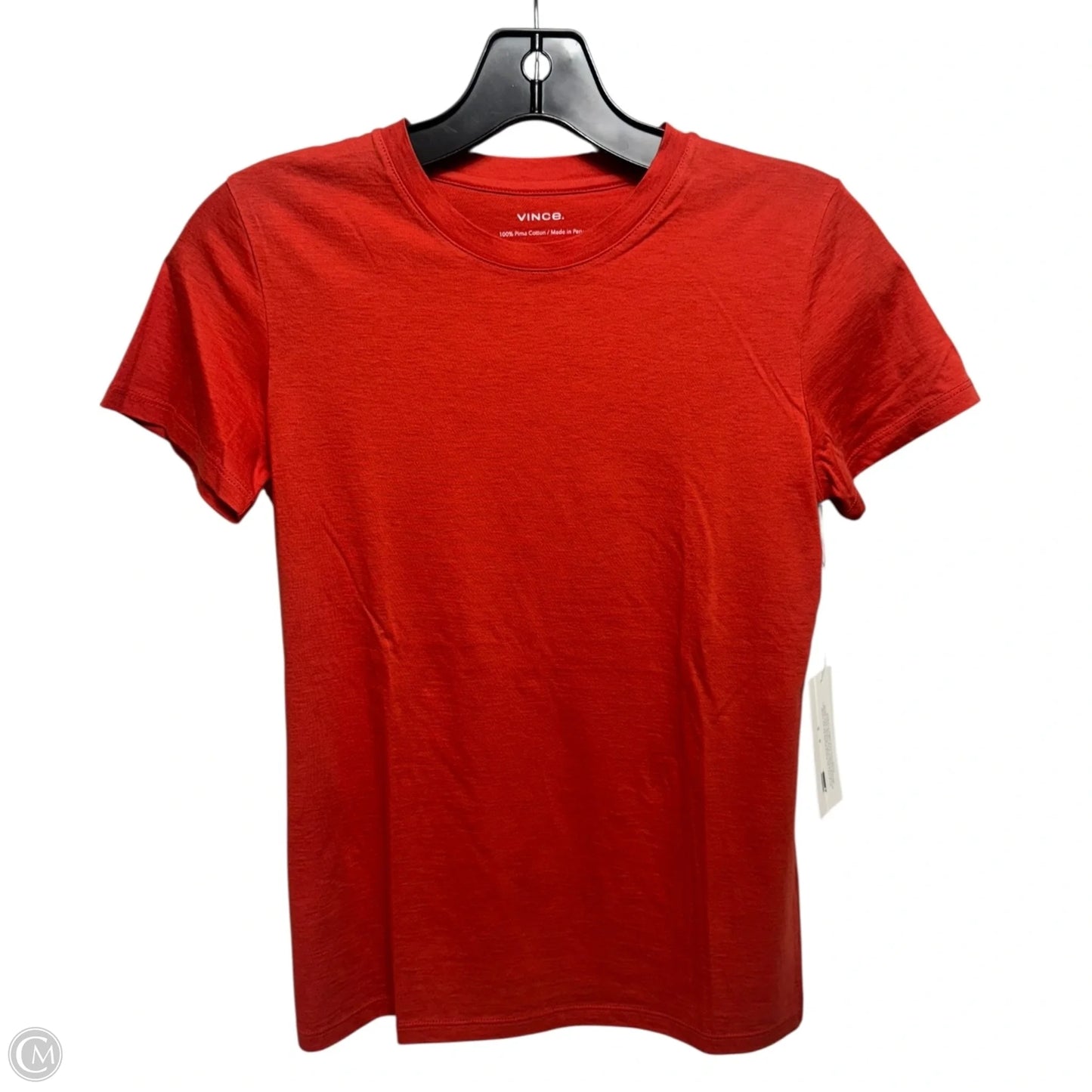 Top Short Sleeve By Vince In Orange, Size: Xs