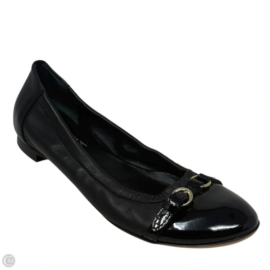 Monika Cap Toe Ballet Flats By AGL In Black, Size: 11