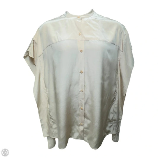 Silk Tunic Designer By Diane Von Furstenberg In Peach, Size: L