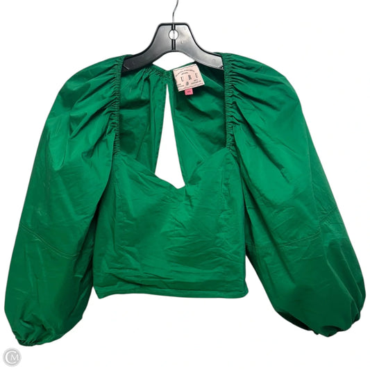 Top Long Sleeve By BURU In Green, Size: Xs