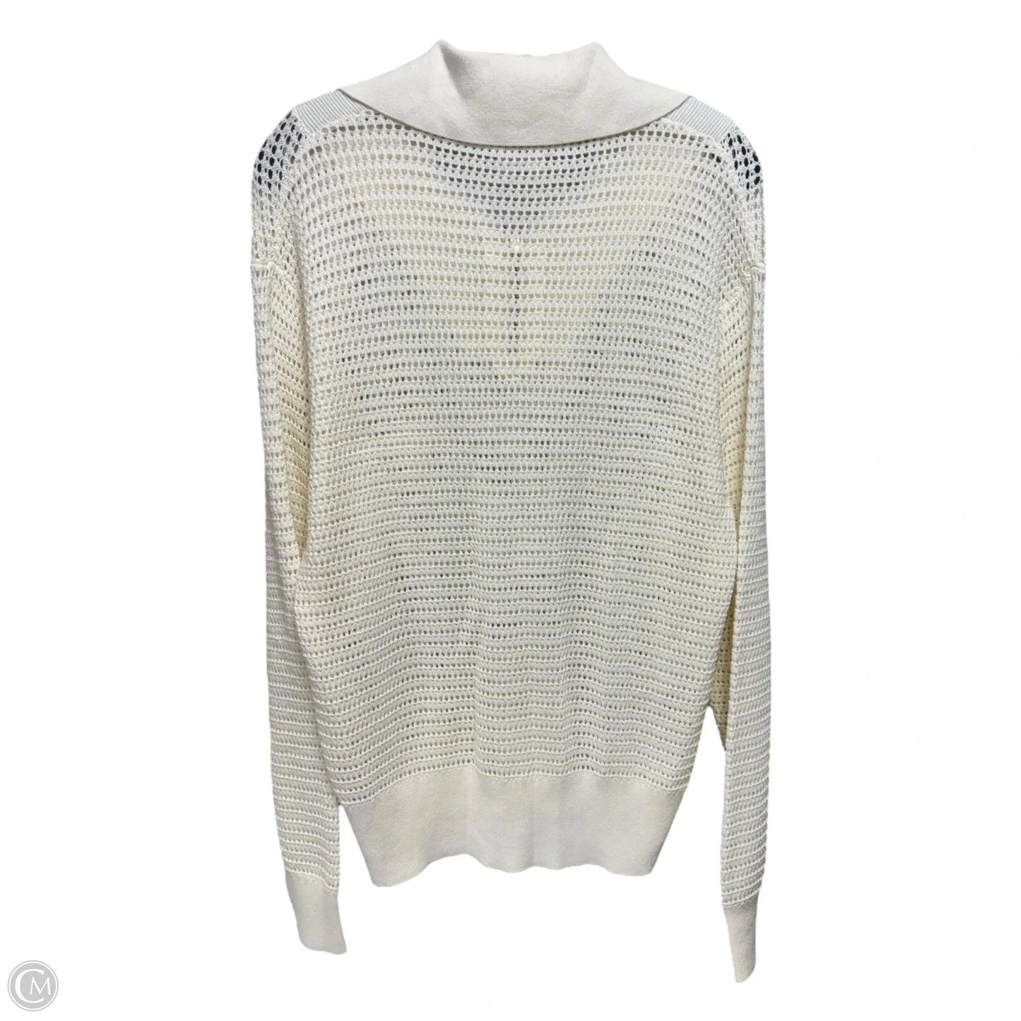 Open Knit Sweater By Varley In Cream, Size: M