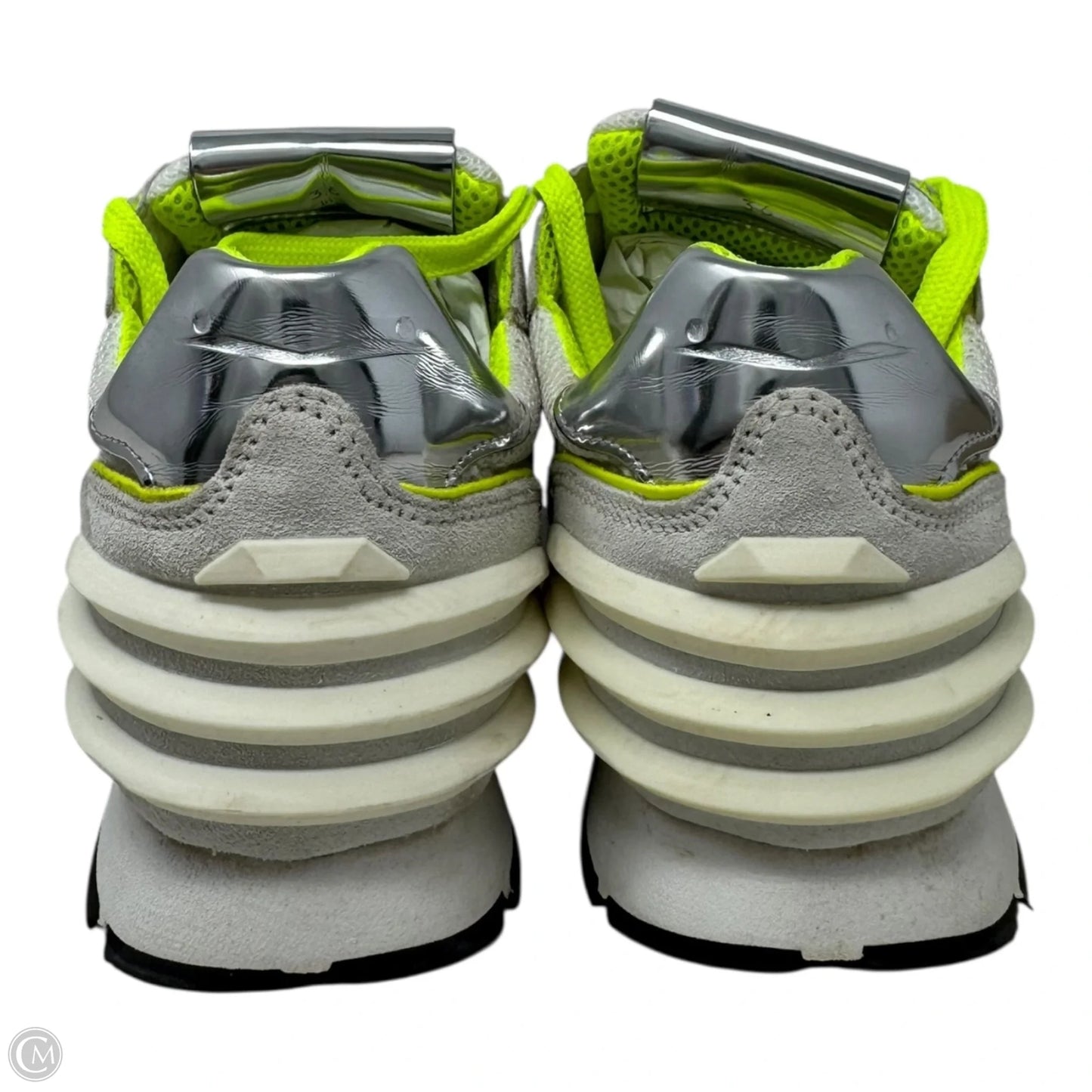 White Sail Sneakers By Voile Blanche In Cream & Yellow, Size: 6